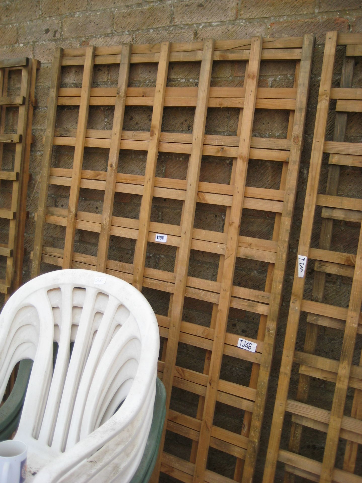 Pair of 3'x6' wooden trellis panels