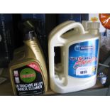 2 tubs of Wet and Forget weekly shower spray with 3 tubs of ultra care alloy wheel cleaner
