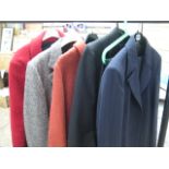 Rack containing various jackets