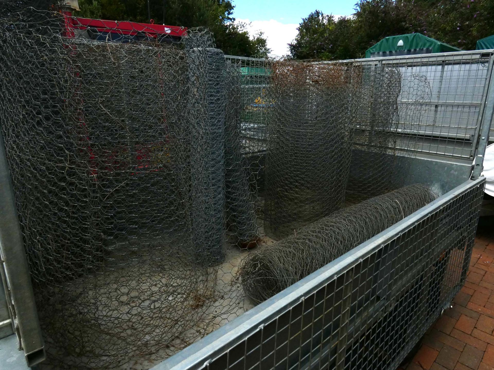 Large quantity of new and used galvanized wire netting and galvanized tensioning wire - Image 3 of 3