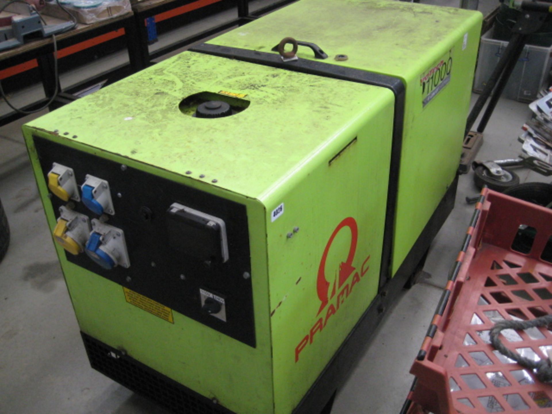 Pramac Pro Tech 1100 10kVA 110v/240v switchable generator, Yanmar 3 cylinder diesel (recent new