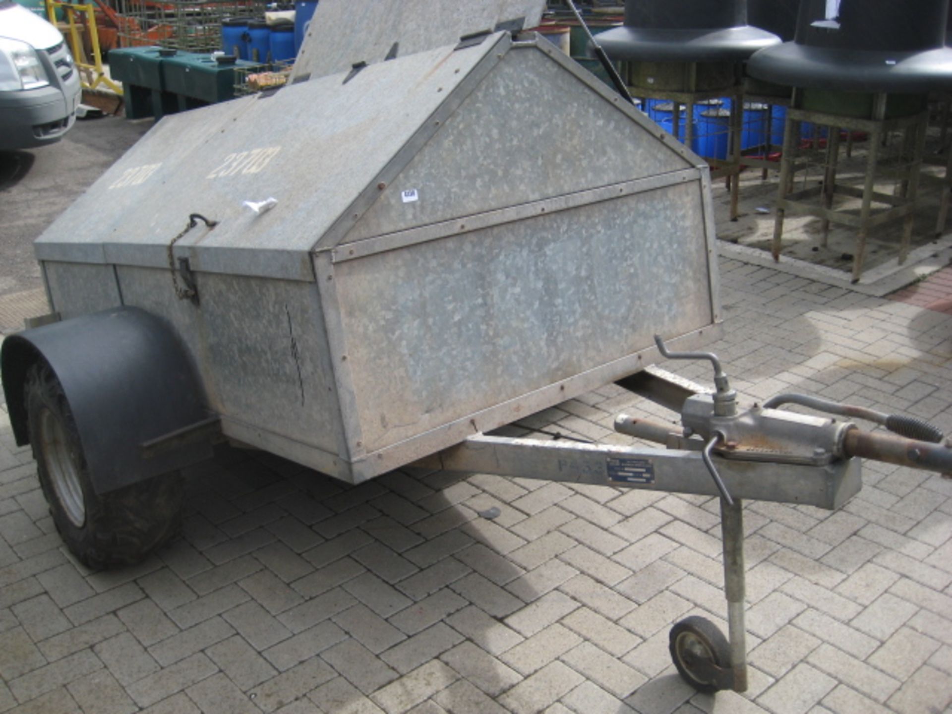 BLT Trailers 750kg single axle low ground pressure tool trailer, 78'' x 48'' (approx.), 'gull