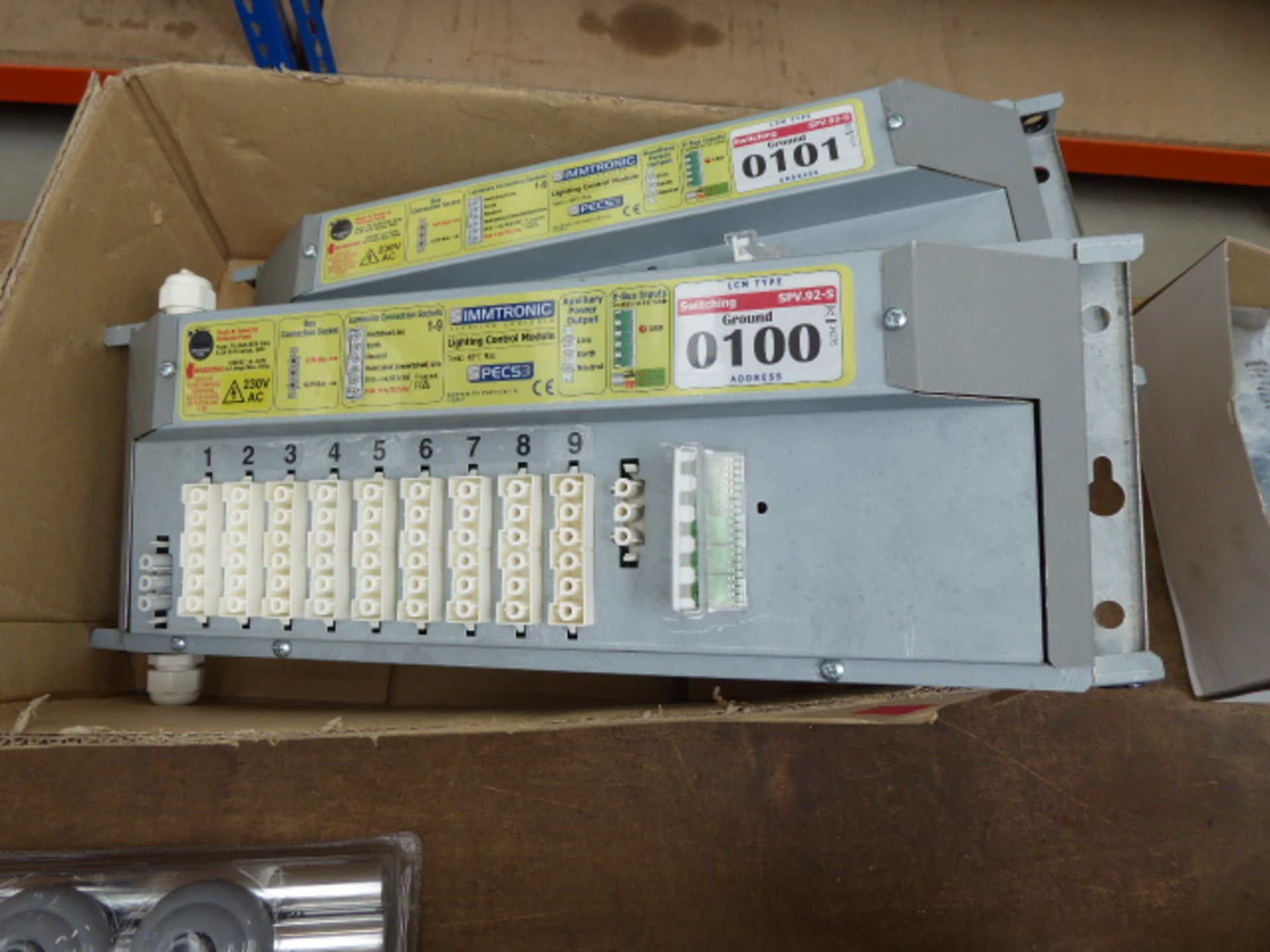 Two lighting control modules