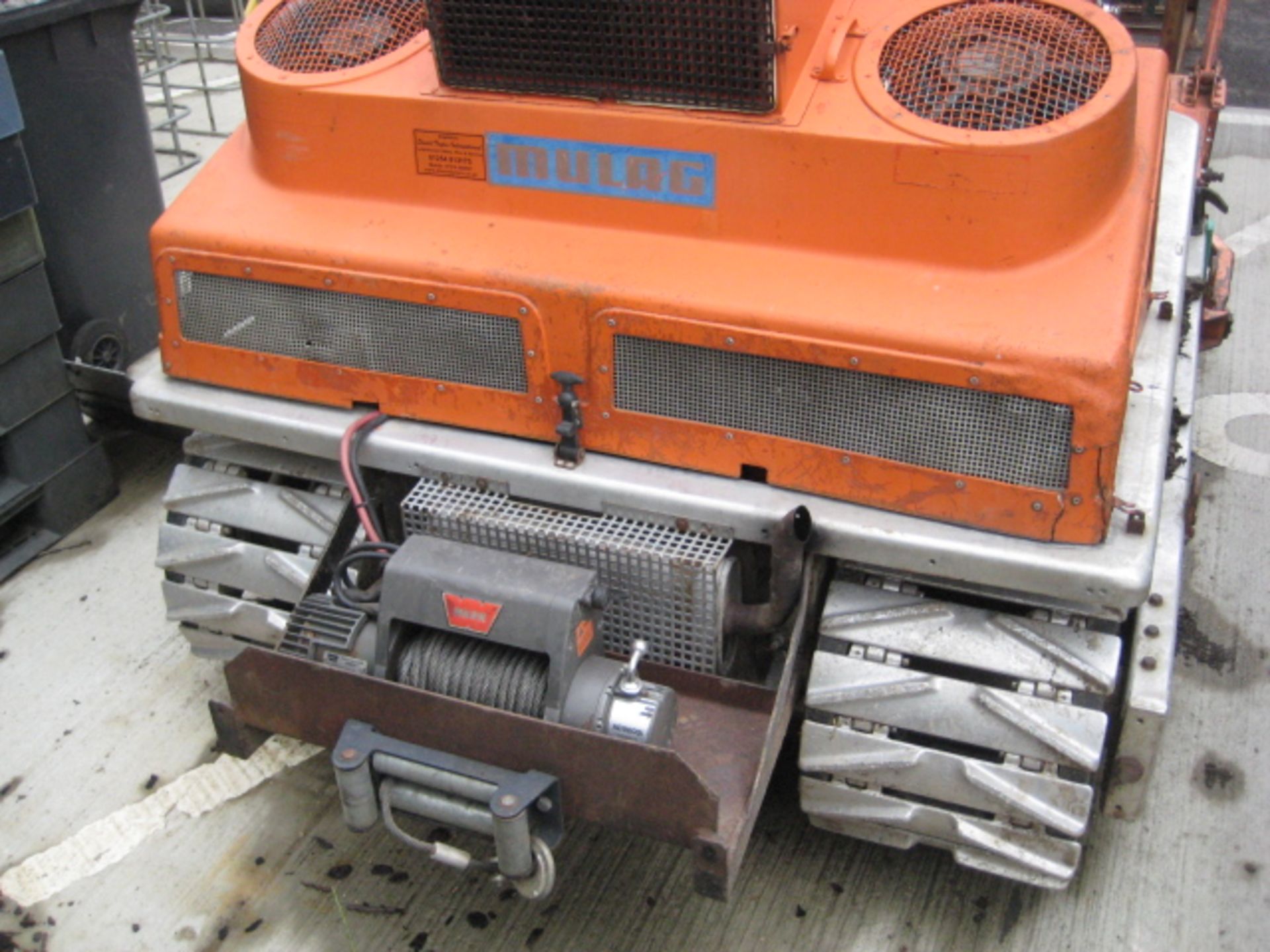 Mulag RM50 tracked crawler mower with 6' flail, 1600cc diesel (recent new track rollers, rotor shaft - Image 5 of 9