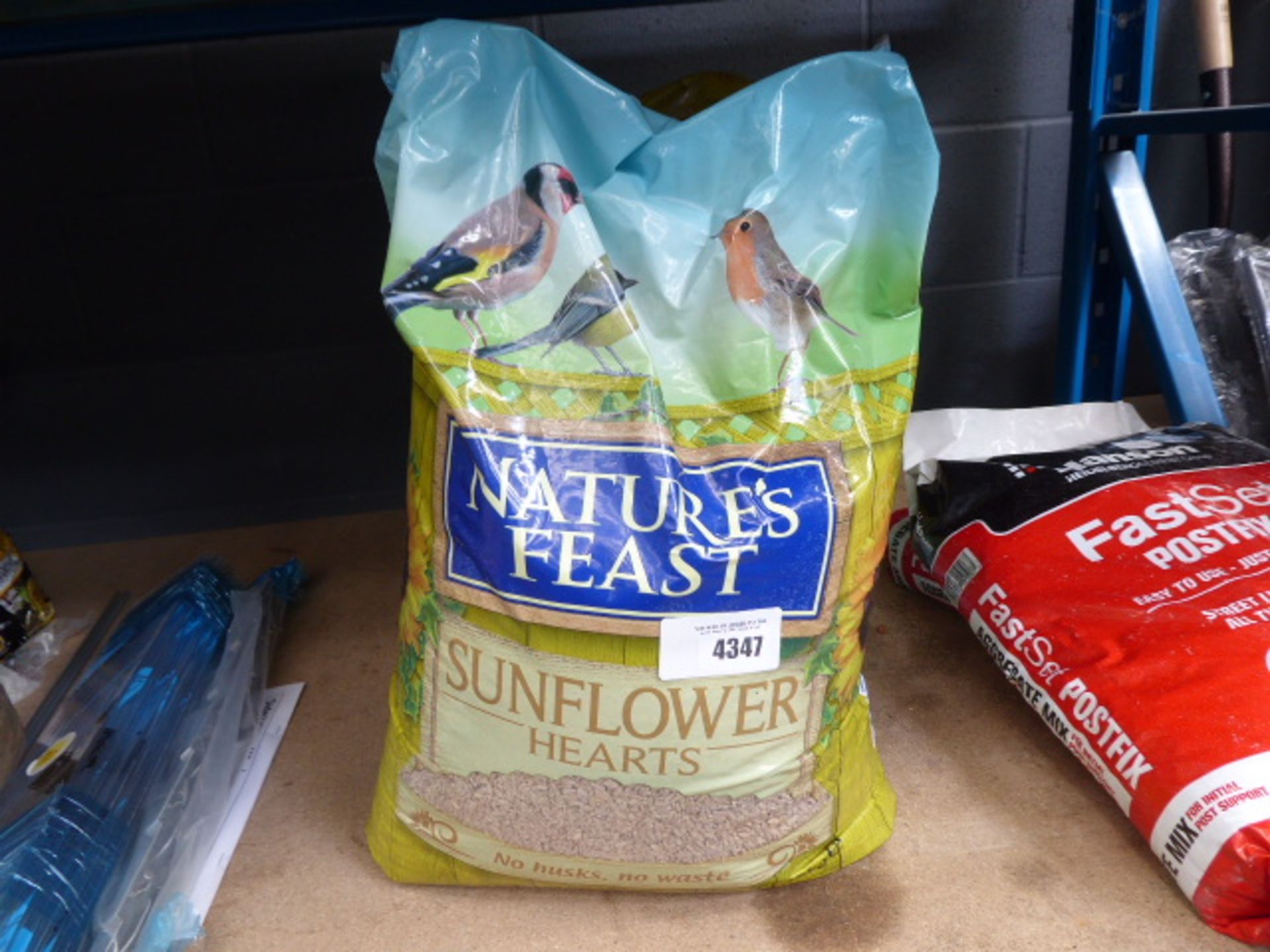 4 Bags of sunflower heart bird seed