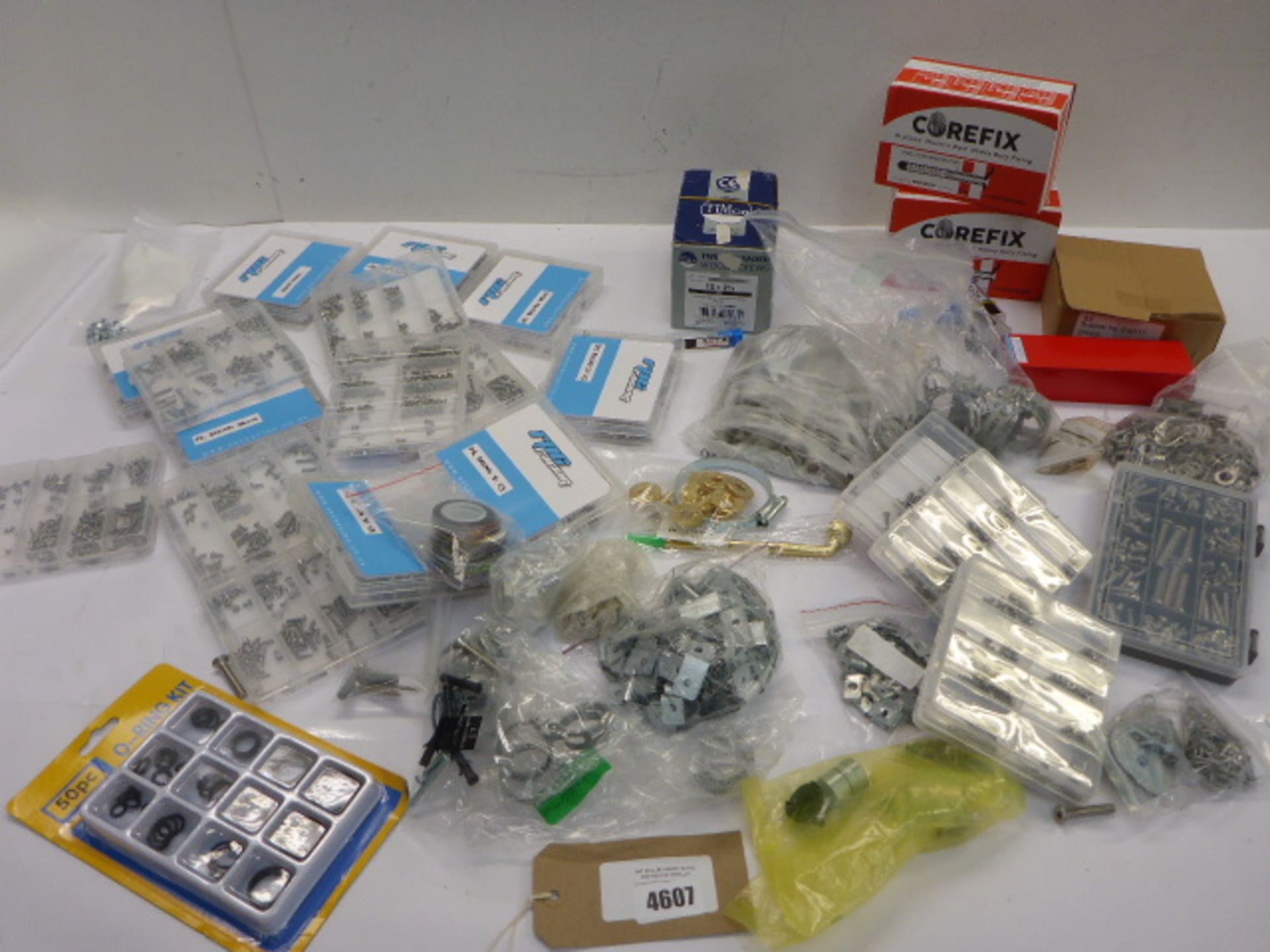 Nuts, bolts, screws, washers, fixings etc