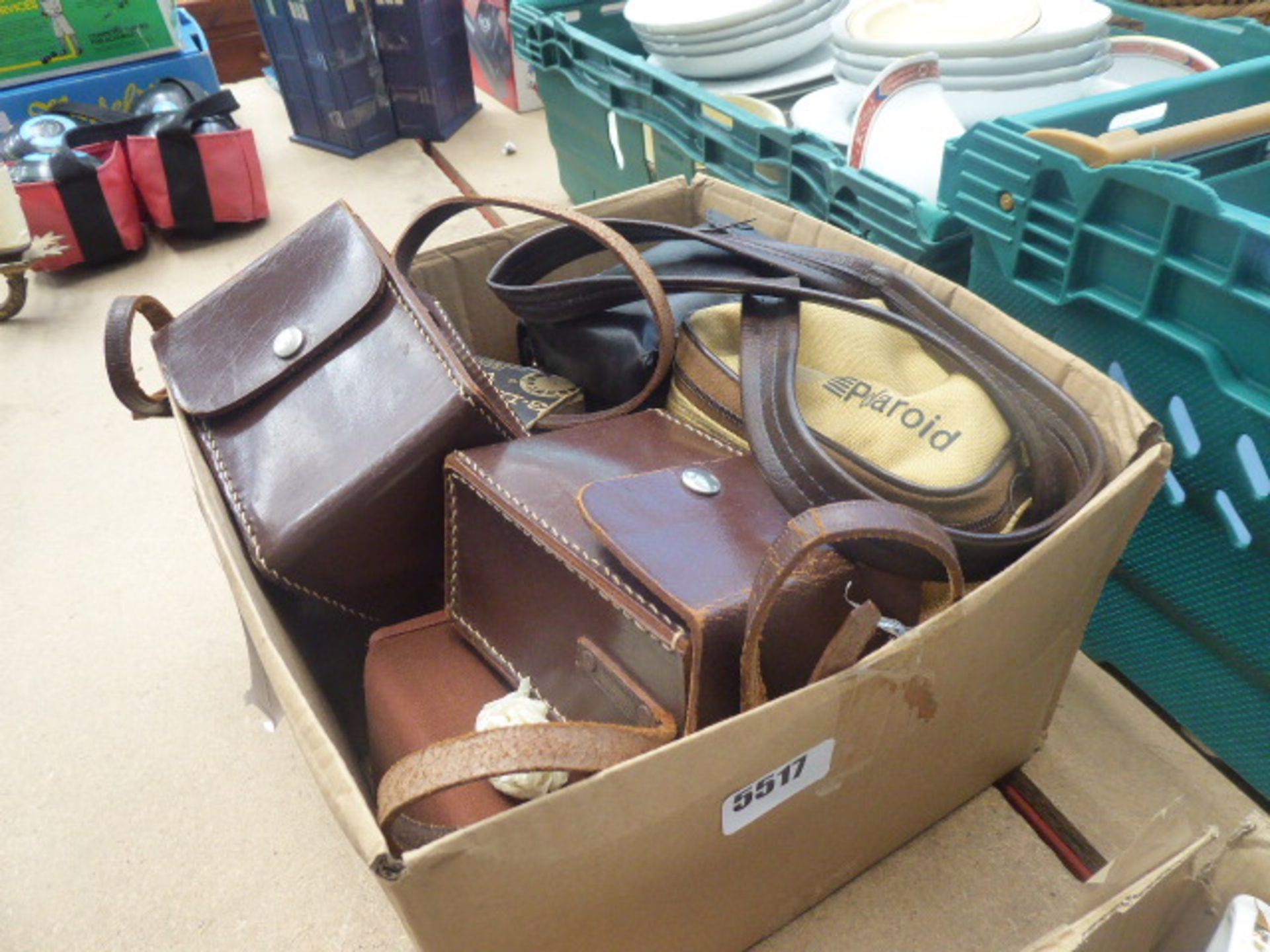 Box containing a qty of cameras