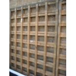 Pair of 3'x6' wooden garden trellis panels