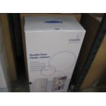 3 Croydex double door plastic cabinets in boxes