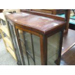 Bow front glazed display case