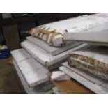 Pallet of flat pack radiator covers, etc.