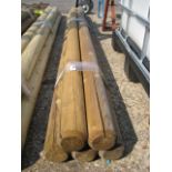 Bundle of 5 heavy duty garden stakes