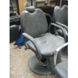 Barbers type adjustable chair