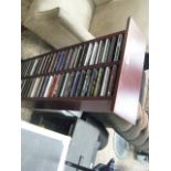 CD rack and contents