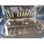Wooden canteen of EPNS cutlery