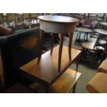 3 various wooden coffee tables