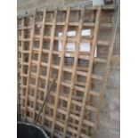 Pair of 3'x6' wooden garden trellis panels