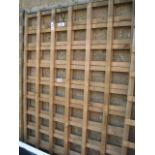 Pair of 3'x6' wooden garden trellis panels