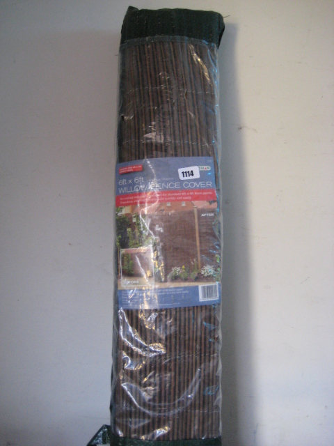 (1169) Pack of Willow fence screening, 6'x6'