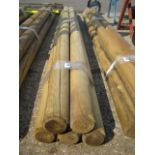 Bundle of 5 heavy duty garden stakes