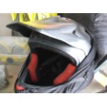 Fury BMX helmet in red and black
