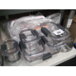 Food storage packs, paper towel holder and storage tray