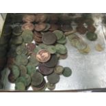 Tin of various old coins