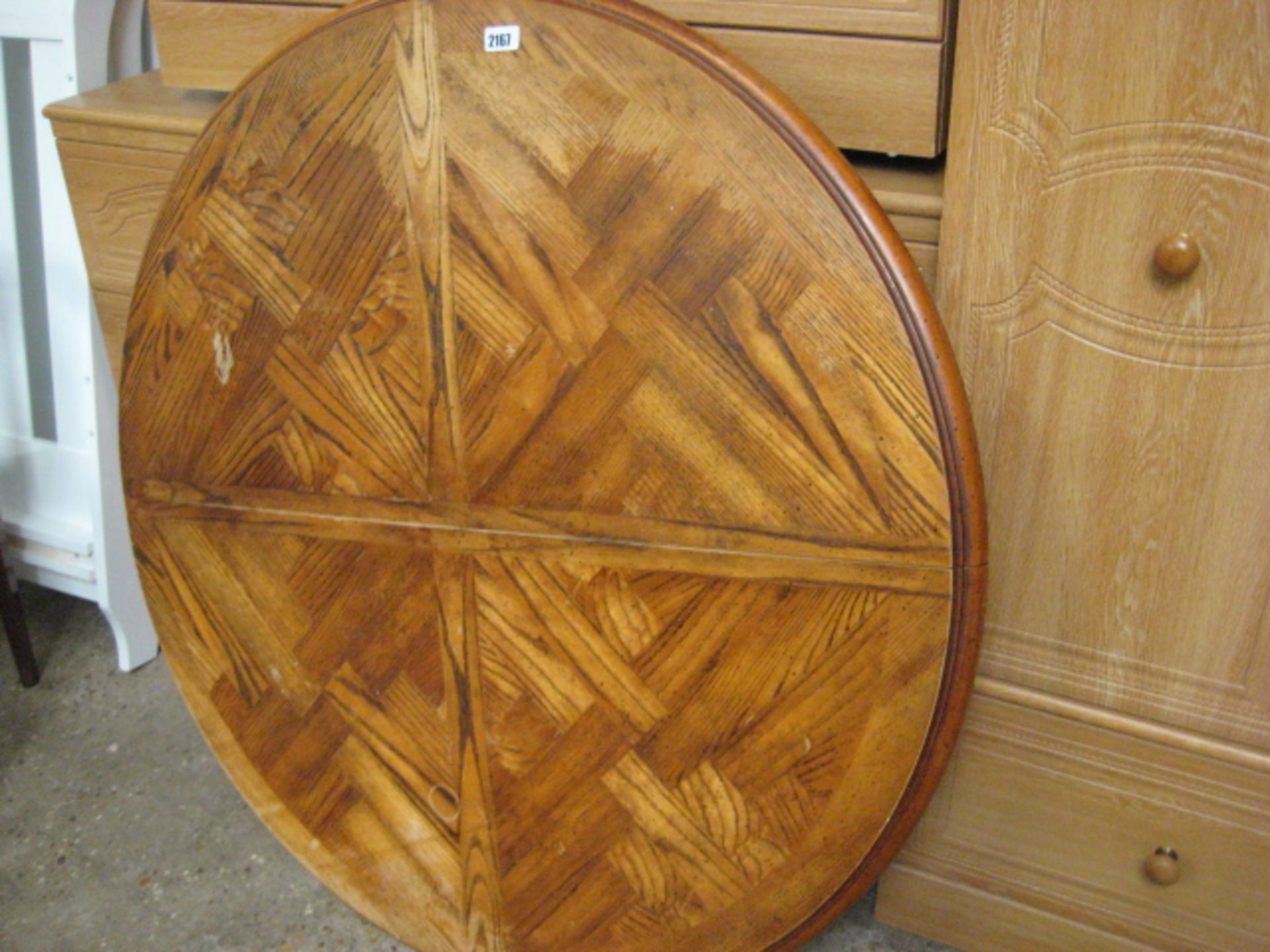 Circular table top
