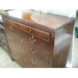 Oak large chest of 6 drawers