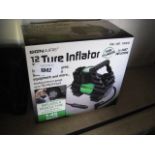 Boxed Bonaire 12v tyre inflator with 2 unboxed