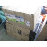 Boxed 3 burner gas BBQ with boxed Rockwell part gas BBQ (Box 1 of 2)