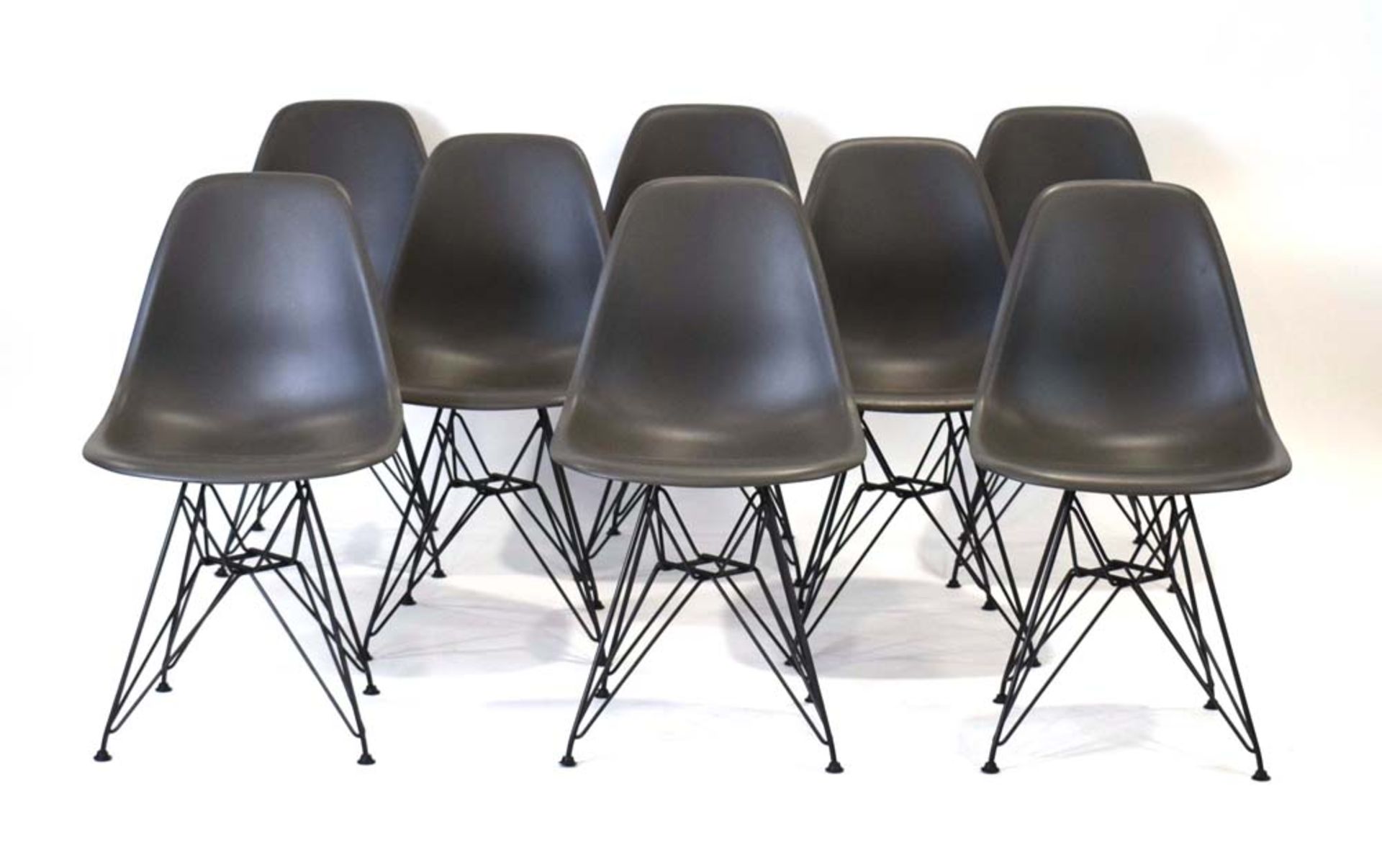 Charles and Ray Eames for Vitra, a set of eight 'Eames Plastic Chairs', - Image 2 of 21