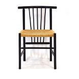 A Danish spindle-back dining chair,