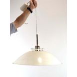 A Swedish white enamelled ceiling light by Fagerhult CONDITION REPORT: Working order