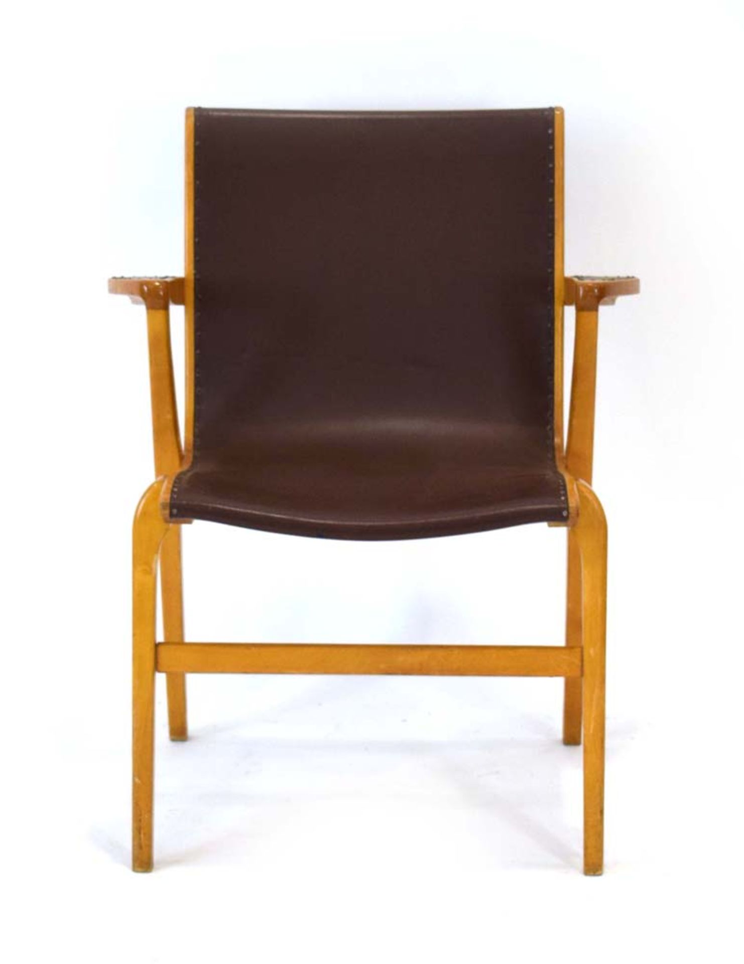 A 1950/60's Swedish beech armchair, - Image 2 of 2