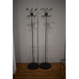 A pair of 1970's hat stands
