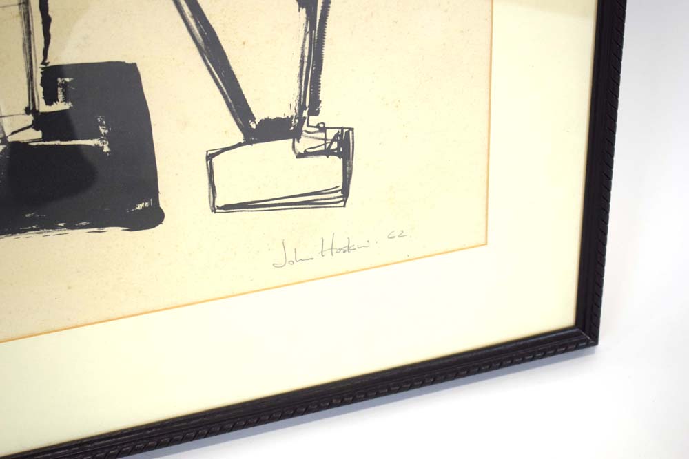 John Hoskin (1921-1990), An abstract study, signed and dated '62, artist's proof, lithograph, - Image 3 of 4