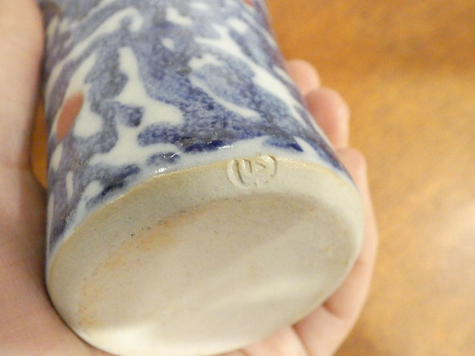 Janice Tchalenko for Dart Pottery, a 'Jazz' pattern twin-handled bowl, d. - Image 5 of 9