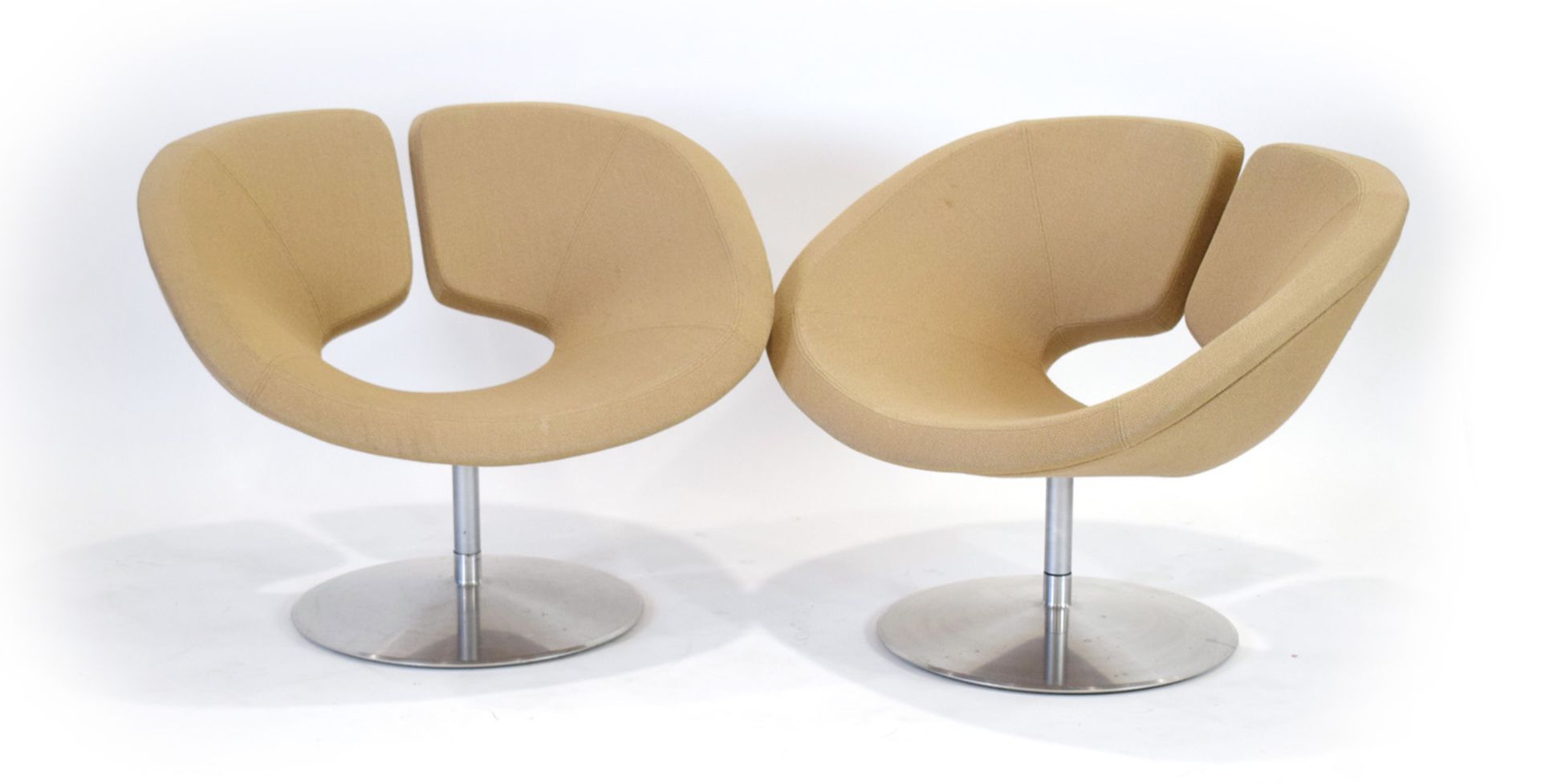 Patrick Norguet for Artifort, a pair of 'Apollo' swivel armchairs,