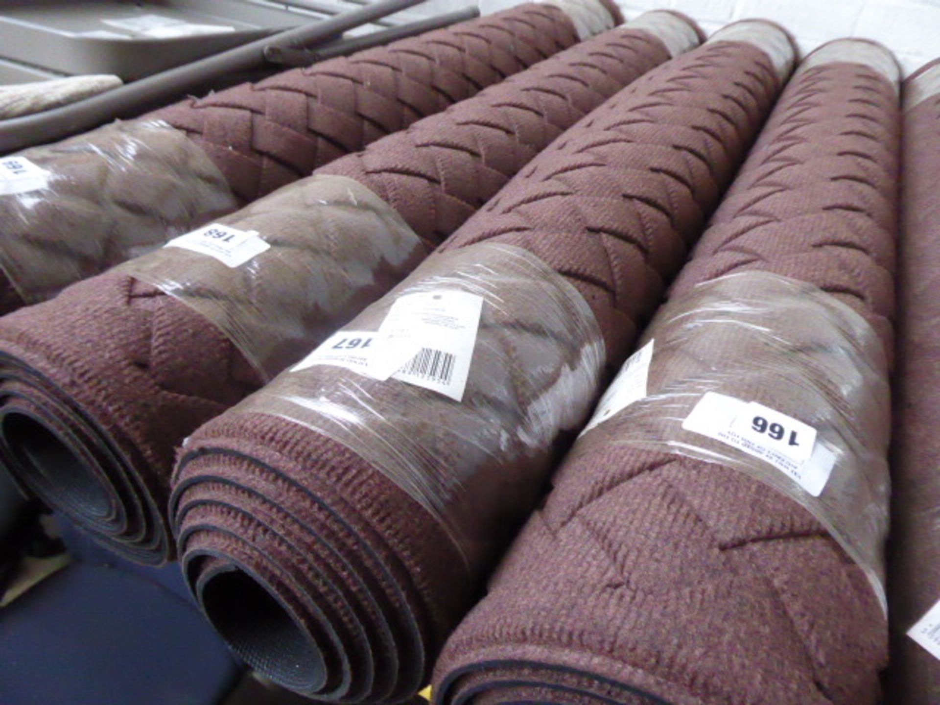 180cm by 220cm heavy duty brown heavywoven commercial mat
