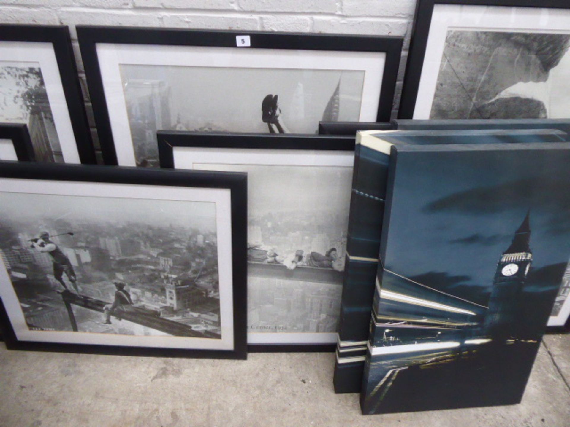 217 8 framed and glazed classic images of New York