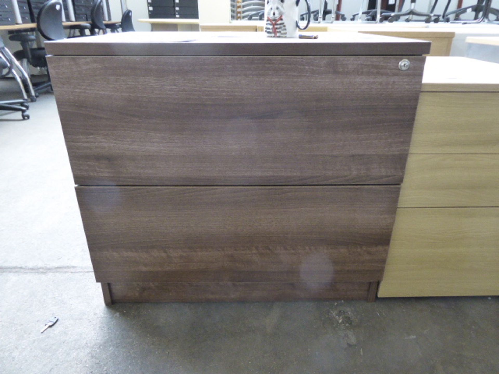 2 drawer lateral filer and a 3 drawer pedestal