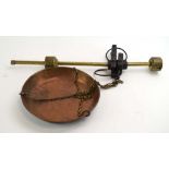 A set of brass and copper scales,