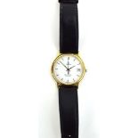 A ladies gold plated quartz 'Seamaster' wristwatch by Omega,