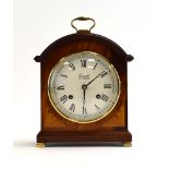 A contemporary Comitti of London bracket clock, the movement striking on a bell,