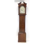 An 18th century and later longcase clock, the silvered face inscribed 'Francis Eck, Northampton',