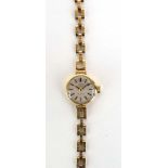 A ladies 9ct yellow gold manual wind wristwatch by Rotary,