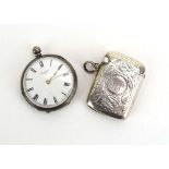 Two late 19th/early 20th century silver open face fob watches,