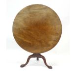 A Georgian mahogany tilt-top table,