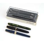 A Conway fountain pen with a 14ct gold nib,